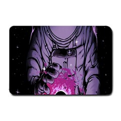 Fingerprint Astro, Amoled, Astronaut, Black, Dark, Oled Small Doormat by nateshop