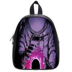 Fingerprint Astro, Amoled, Astronaut, Black, Dark, Oled School Bag (small) by nateshop