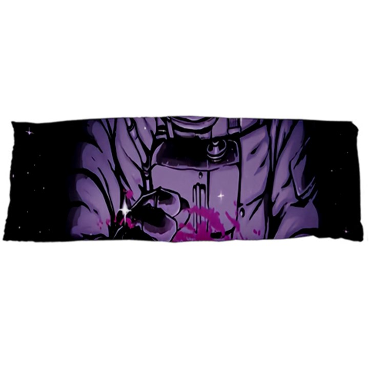 Fingerprint Astro, Amoled, Astronaut, Black, Dark, Oled Body Pillow Case Dakimakura (Two Sides)