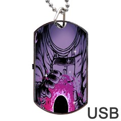 Fingerprint Astro, Amoled, Astronaut, Black, Dark, Oled Dog Tag Usb Flash (one Side)