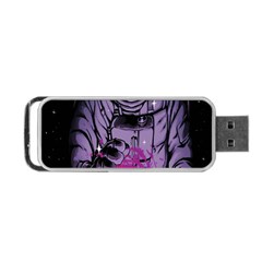 Fingerprint Astro, Amoled, Astronaut, Black, Dark, Oled Portable Usb Flash (one Side) by nateshop