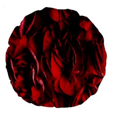 Followers,maroon,rose,roses Large 18  Premium Round Cushions by nateshop