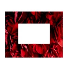 Followers,maroon,rose,roses White Tabletop Photo Frame 4 x6  by nateshop