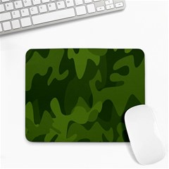 Green Camouflage, Camouflage Backgrounds, Green Fabric Small Mousepad by nateshop