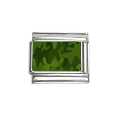 Green Camouflage, Camouflage Backgrounds, Green Fabric Italian Charm (9mm) by nateshop