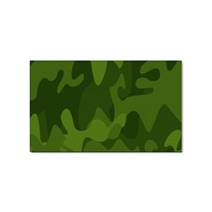 Green Camouflage, Camouflage Backgrounds, Green Fabric Sticker (rectangular) by nateshop