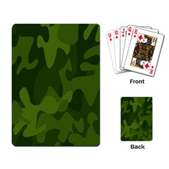 Green Camouflage, Camouflage Backgrounds, Green Fabric Playing Cards Single Design (rectangle) by nateshop