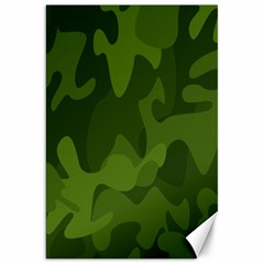 Green Camouflage, Camouflage Backgrounds, Green Fabric Canvas 20  X 30  by nateshop