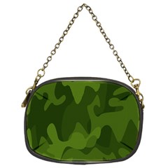 Green Camouflage, Camouflage Backgrounds, Green Fabric Chain Purse (two Sides) by nateshop