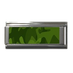 Green Camouflage, Camouflage Backgrounds, Green Fabric Superlink Italian Charm (9mm) by nateshop