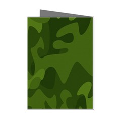 Green Camouflage, Camouflage Backgrounds, Green Fabric Mini Greeting Cards (pkg Of 8) by nateshop