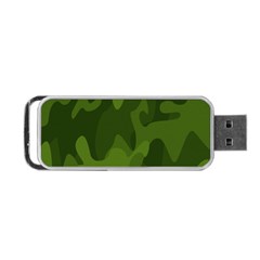 Green Camouflage, Camouflage Backgrounds, Green Fabric Portable Usb Flash (one Side) by nateshop