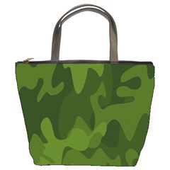 Green Camouflage, Camouflage Backgrounds, Green Fabric Bucket Bag by nateshop