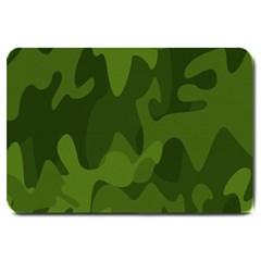 Green Camouflage, Camouflage Backgrounds, Green Fabric Large Doormat by nateshop