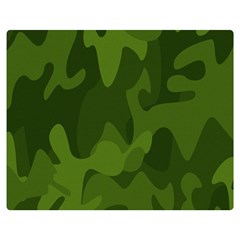 Green Camouflage, Camouflage Backgrounds, Green Fabric Two Sides Premium Plush Fleece Blanket (medium) by nateshop