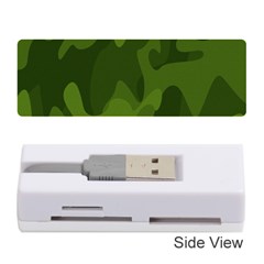 Green Camouflage, Camouflage Backgrounds, Green Fabric Memory Card Reader (stick) by nateshop