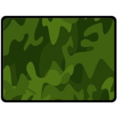 Green Camouflage, Camouflage Backgrounds, Green Fabric Two Sides Fleece Blanket (large) by nateshop