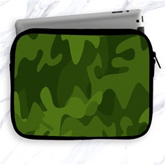 Green Camouflage, Camouflage Backgrounds, Green Fabric Apple Ipad 2/3/4 Zipper Cases by nateshop