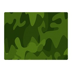 Green Camouflage, Camouflage Backgrounds, Green Fabric Two Sides Premium Plush Fleece Blanket (mini) by nateshop