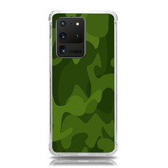 Green Camouflage, Camouflage Backgrounds, Green Fabric Samsung Galaxy S20 Ultra 6 9 Inch Tpu Uv Case by nateshop