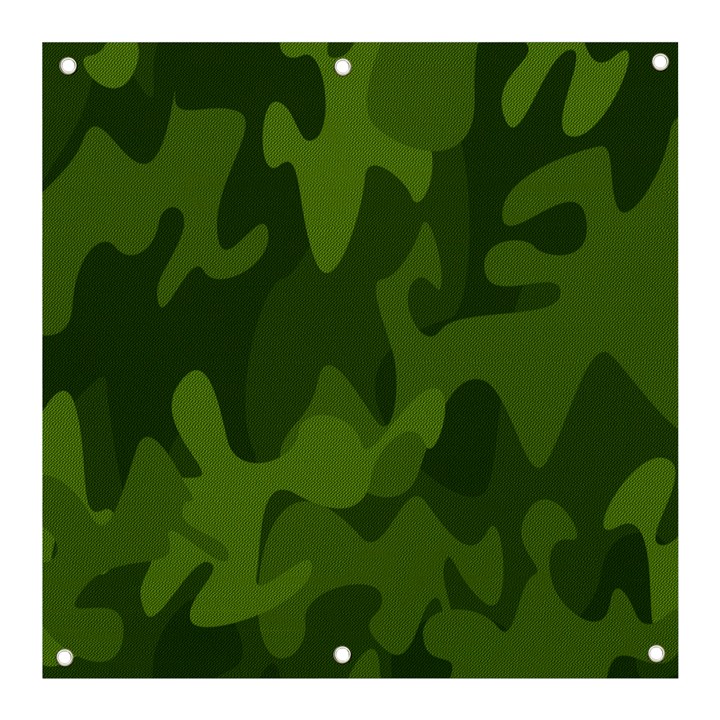 Green Camouflage, Camouflage Backgrounds, Green Fabric Banner and Sign 3  x 3 