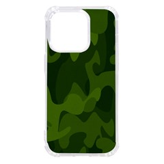 Green Camouflage, Camouflage Backgrounds, Green Fabric Iphone 14 Pro Tpu Uv Print Case by nateshop