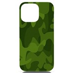 Green Camouflage, Camouflage Backgrounds, Green Fabric iPhone 14 Pro Max Black UV Print Case Front