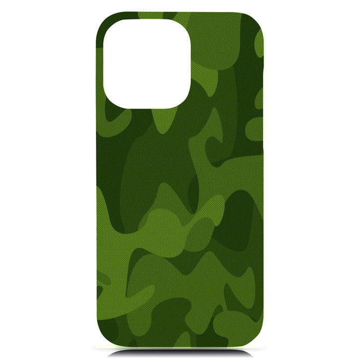 Green Camouflage, Camouflage Backgrounds, Green Fabric iPhone 14 Pro Max Black UV Print Case