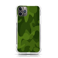 Green Camouflage, Camouflage Backgrounds, Green Fabric Iphone 11 Pro 5 8 Inch Tpu Uv Print Case by nateshop