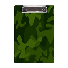 Green Camouflage, Camouflage Backgrounds, Green Fabric A5 Acrylic Clipboard by nateshop