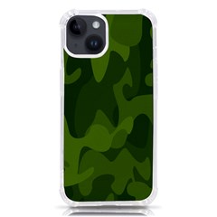 Green Camouflage, Camouflage Backgrounds, Green Fabric Iphone 14 Tpu Uv Print Case by nateshop