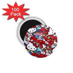 Hello-kitty-61 1 75  Magnets (100 Pack) 