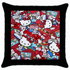 Hello-kitty-61 Throw Pillow Case (black) by nateshop