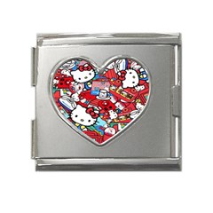 Hello-kitty-61 Mega Link Heart Italian Charm (18mm) by nateshop