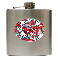 Hello-kitty-61 Hip Flask (6 Oz) by nateshop