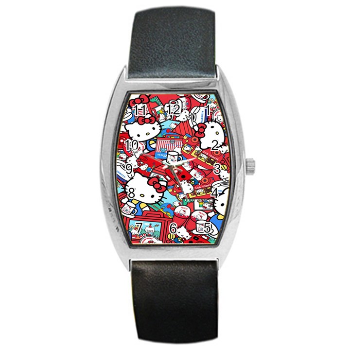 Hello-kitty-61 Barrel Style Metal Watch