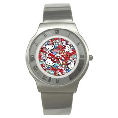 Hello-kitty-61 Stainless Steel Watch by nateshop