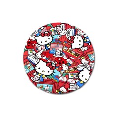 Hello-kitty-61 Magnet 3  (round) by nateshop