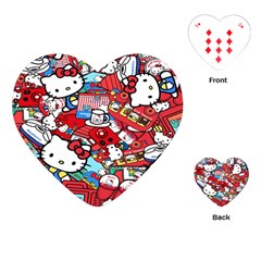 Hello-kitty-61 Playing Cards Single Design (heart)