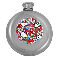 Hello-kitty-61 Round Hip Flask (5 Oz) by nateshop