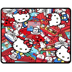 Hello-kitty-61 Fleece Blanket (medium) by nateshop