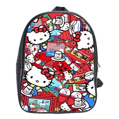 Hello-kitty-61 School Bag (large) by nateshop