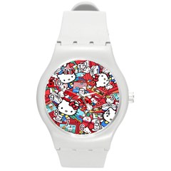 Hello-kitty-61 Round Plastic Sport Watch (m) by nateshop