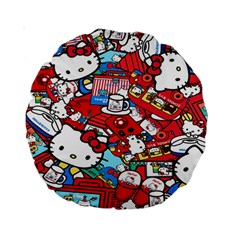 Hello-kitty-61 Standard 15  Premium Round Cushions by nateshop