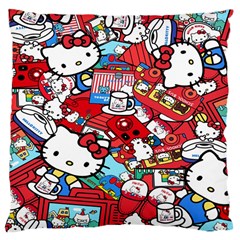 Hello-kitty-61 Large Cushion Case (one Side) by nateshop