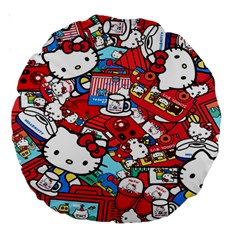 Hello-kitty-61 Large 18  Premium Round Cushions by nateshop