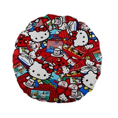 Hello-kitty-61 Standard 15  Premium Flano Round Cushions by nateshop