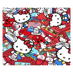 Hello-kitty-61 Two Sides Premium Plush Fleece Blanket (small) by nateshop