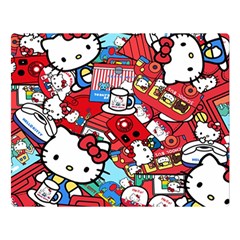 Hello-kitty-61 Two Sides Premium Plush Fleece Blanket (large) by nateshop