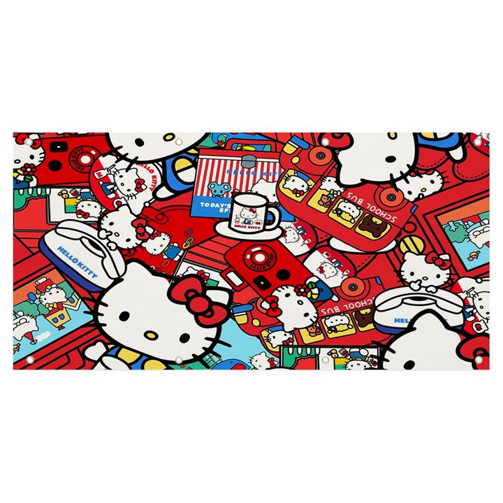 Hello-kitty-61 Banner and Sign 8  x 4 